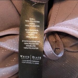 WHBM Grey and Silver Sparkle Dress